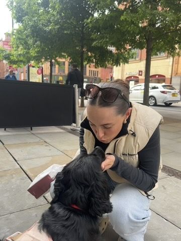 Lena out with Niamh at a cafe